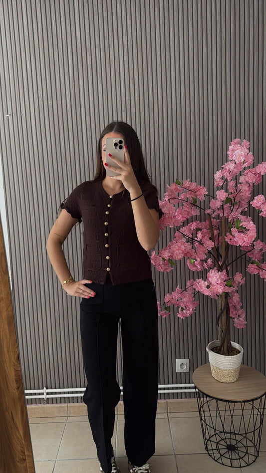 Gilet marron